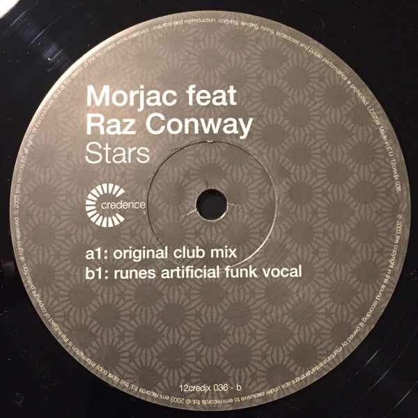 Morjac Feat Raz Conway : Stars (2x12", Promo)