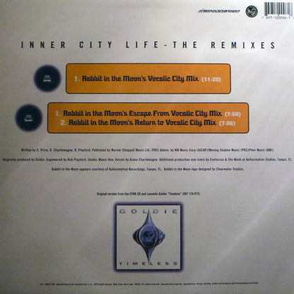 Goldie vs. Rabbit In The Moon : Inner City Life (The Remixes) (12")