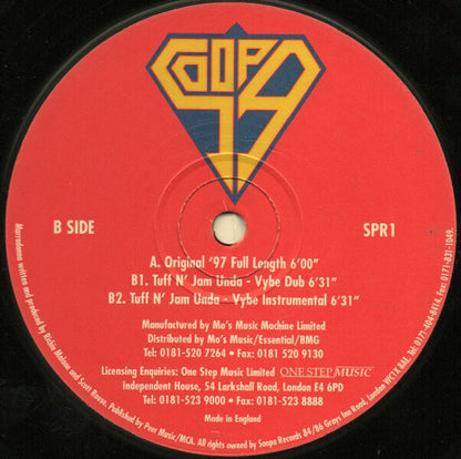 Marradonna : Out Of My Head 97 (12")