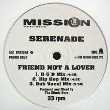 Serenade : Friend Not A Lover (12", Promo)