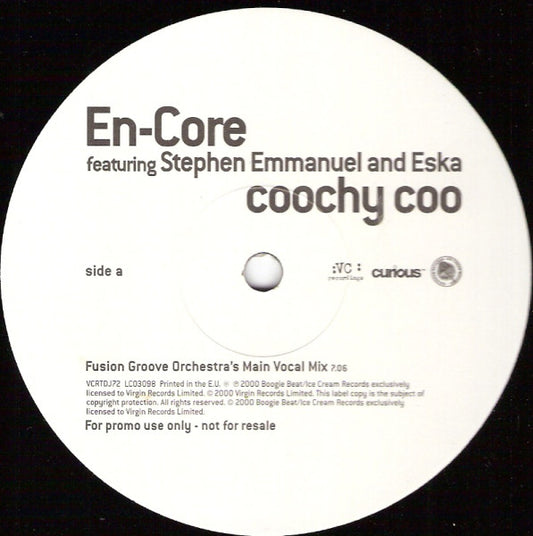 En-Core Featuring Stephen Emmanuel And Eska Mtungwazi : Coochy Coo (2x12", Promo)
