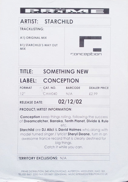Starchild : Something New (12")