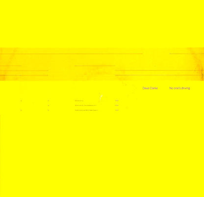 Dave Clarke : No One's Driving (12", Single)