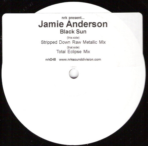 Jamie Anderson : Black Sun (12", W/Lbl, Sti)