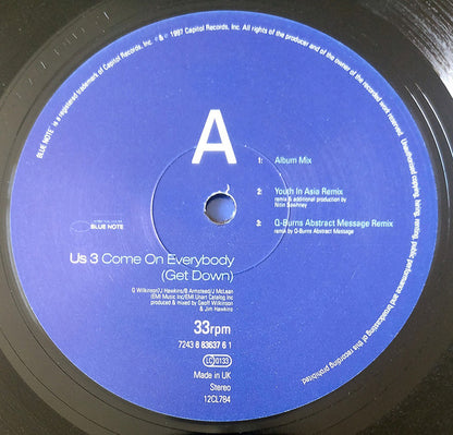 Us3 : Come On Everybody (Get Down) (12")