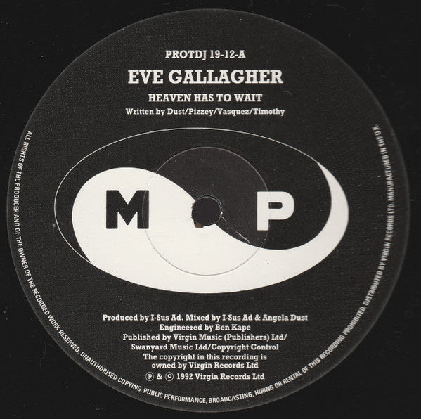 Eve Gallagher : Heaven Has To Wait (12", Promo)