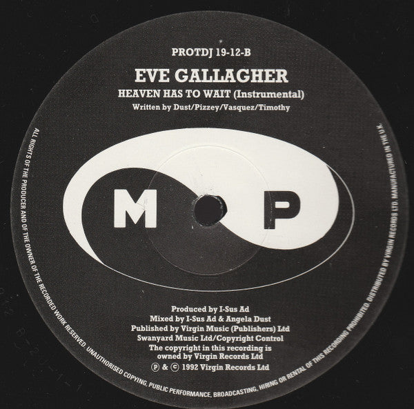Eve Gallagher : Heaven Has To Wait (12", Promo)