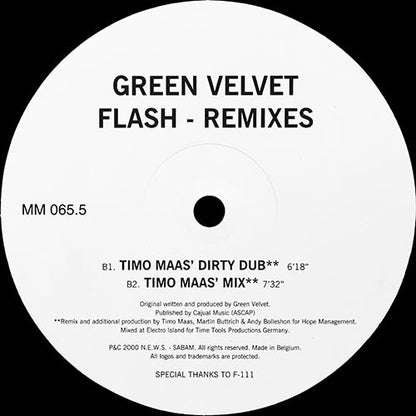 Green Velvet : Flash - Remixes (12")