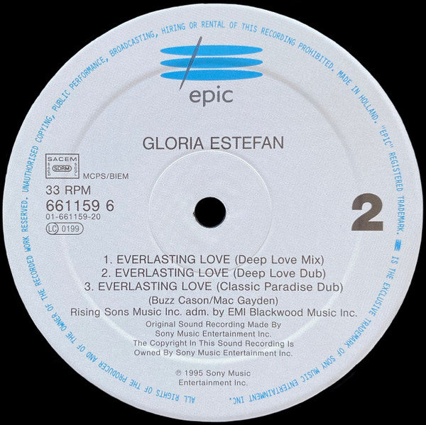 Gloria Estefan : Everlasting Love (12", Single)