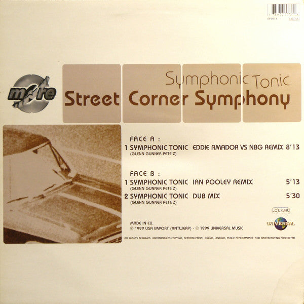 Street Corner Symphony : Symphonic Tonic (12")