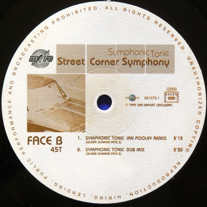 Street Corner Symphony : Symphonic Tonic (12")