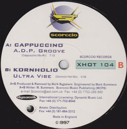 Cappuccino / Kornholio : ADP Groove / Ultra Vibe (12")