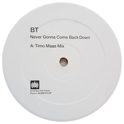 BT : Never Gonna Come Back Down (2x12", Promo)