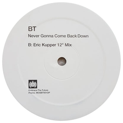 BT : Never Gonna Come Back Down (2x12", Promo)