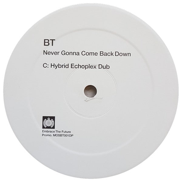 BT : Never Gonna Come Back Down (2x12", Promo)