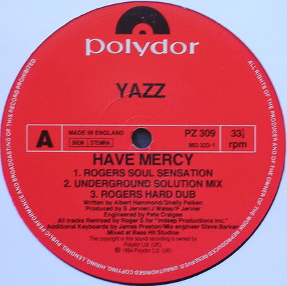 Yazz : Have Mercy (12", Single)