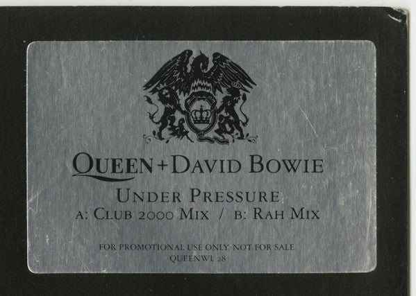 Queen + David Bowie : Under Pressure (12", Promo, W/Lbl)