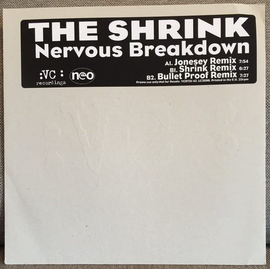 The Shrink : Nervous Breakdown (12", Promo)