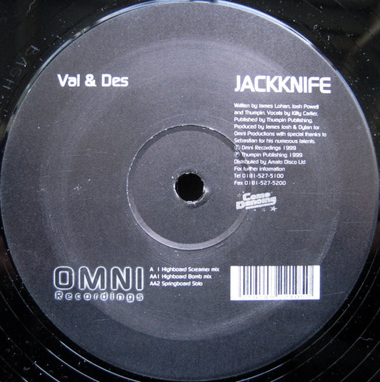 Val & Des : Jack Knife (12")