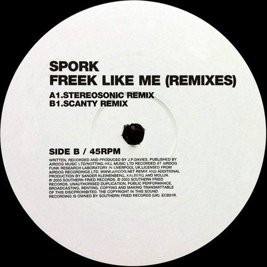 Spork : Freek Like Me (Remixes) (12")