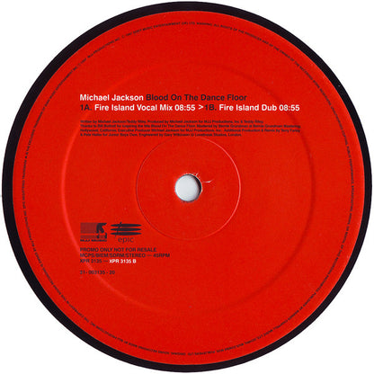 Michael Jackson : Blood On The Dance Floor (Farley & Heller Mixes) (12", Promo)