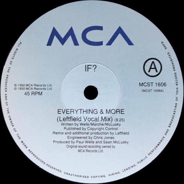 If? : Everything & More (12")
