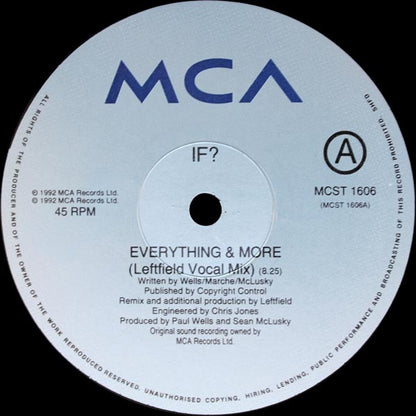 If? : Everything & More (12")
