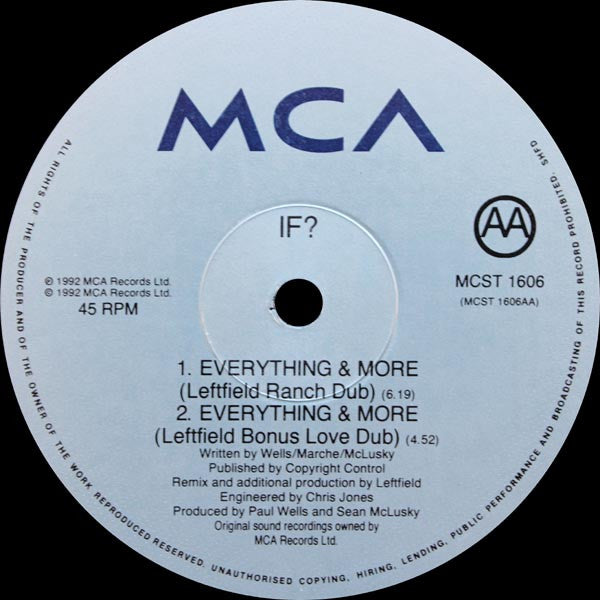 If? : Everything & More (12")