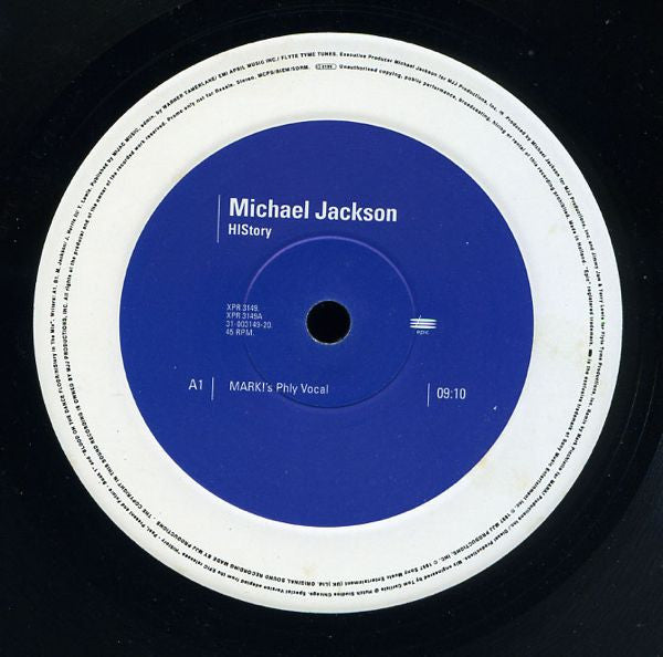 Michael Jackson : HIStory (Mark Picchiotti Mixes) (12", Promo, Ora)