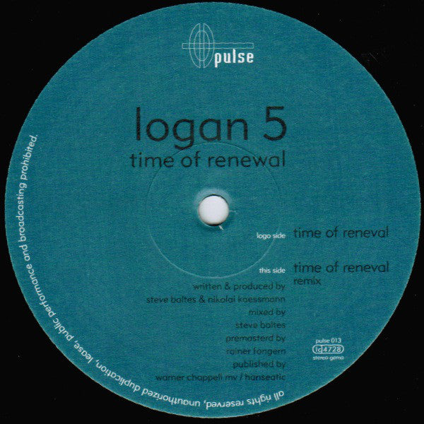 Logan 5 : Time Of Renewal (12")