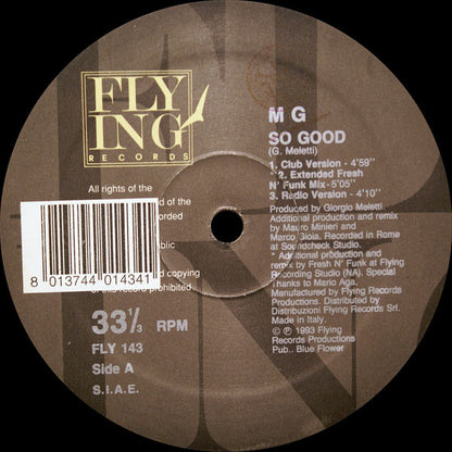 MG (4) : So Good (12")