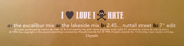 Neil Arthur : I Love I Hate (12")