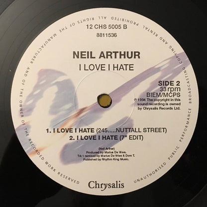 Neil Arthur : I Love I Hate (12")