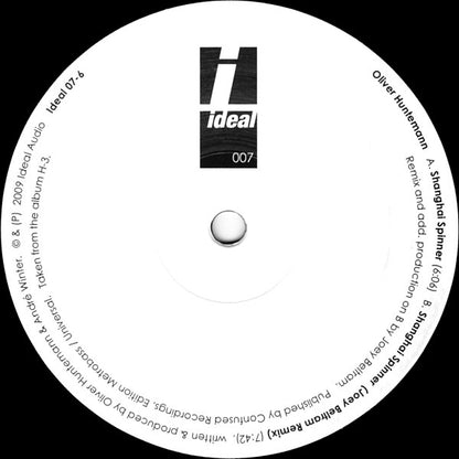 Oliver Huntemann : Shanghai Spinner (12")