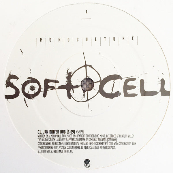 Soft Cell : Monoculture (12", Promo)