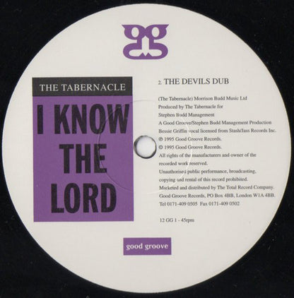 The Tabernacle : I Know The Lord (12")