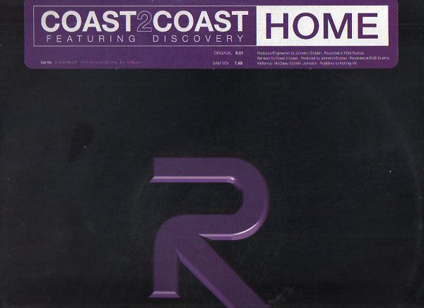 Coast 2 Coast Featuring Discovery (4) : Home (12", Promo)