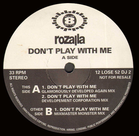 Rozalla : Don't Play With Me (12", Promo)