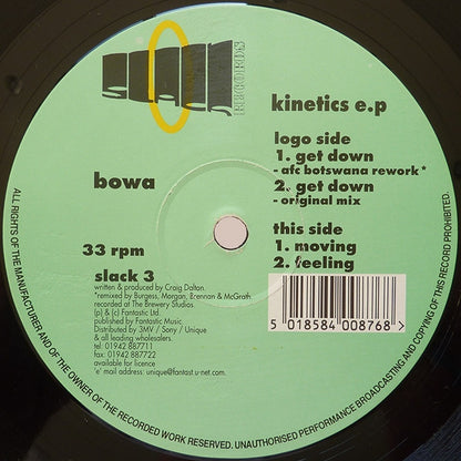 Bowa : Kinetics E.P. (12", EP)