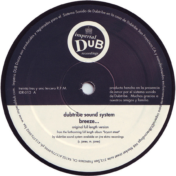 Dubtribe Sound System : Breeze... (12")