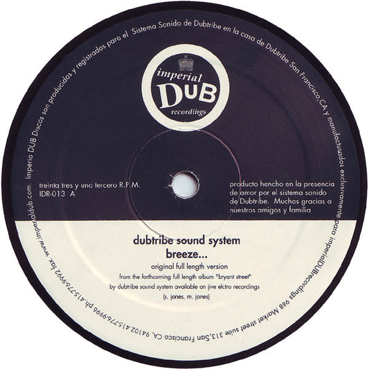 Dubtribe Sound System : Breeze... (12")