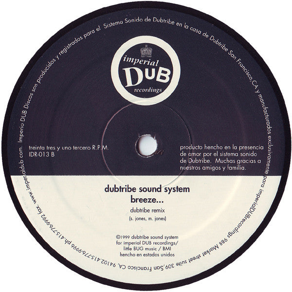 Dubtribe Sound System : Breeze... (12")