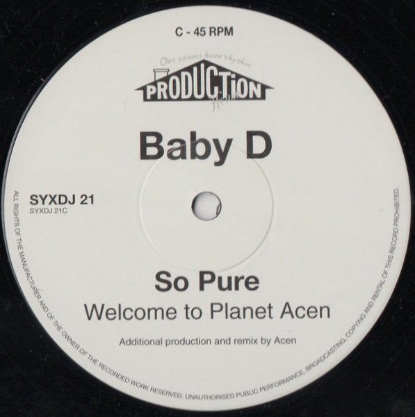 Baby D : So Pure (2x12", Promo)