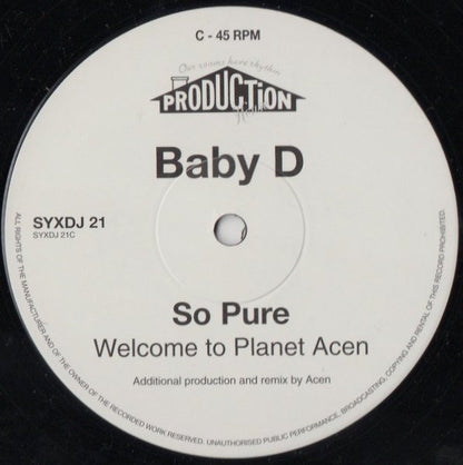 Baby D : So Pure (2x12", Promo)