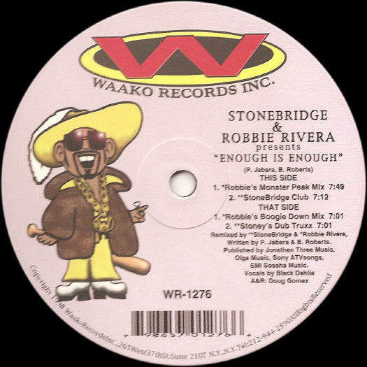 StoneBridge & Robbie Rivera : Enough Is Enough (12")