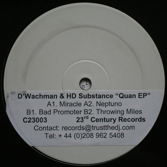 D'Wachman & HD Substance : Quan EP (12", EP, W/Lbl)