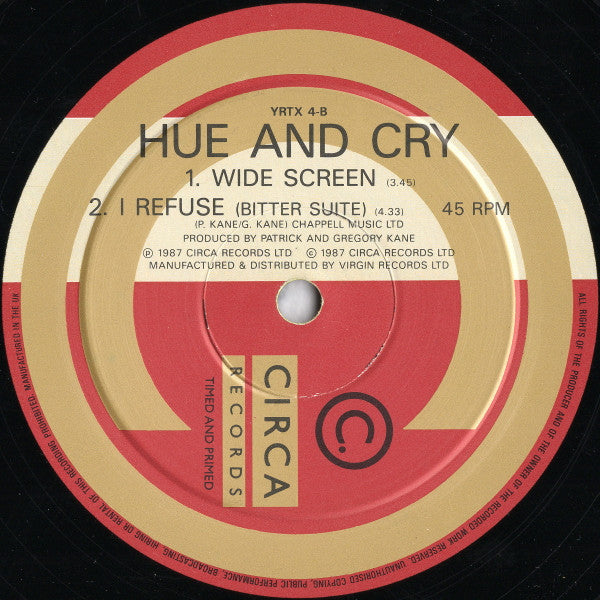 Hue And Cry* : Labour Of Love (Version Super-Bad) (10")