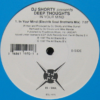 DJ Shorty Presents Deep Thoughts (2) : In Your Mind (12")
