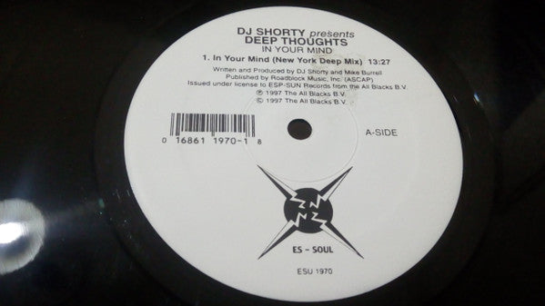 DJ Shorty Presents Deep Thoughts (2) : In Your Mind (12")