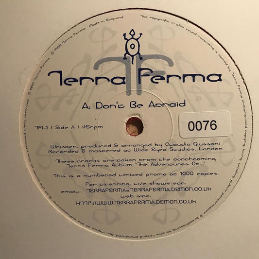 Terra Ferma : Don't Be Afraid (12", Ltd, Promo, Red)